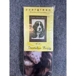 Evergreen English Springer Spaniel Decorative House Flag 29x43 Dog Banner 131490